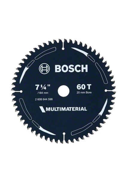 BOSCH MULTIMATERIAL SAW BLADE 7-1/4'' X 20/16 X 60 TEETH 